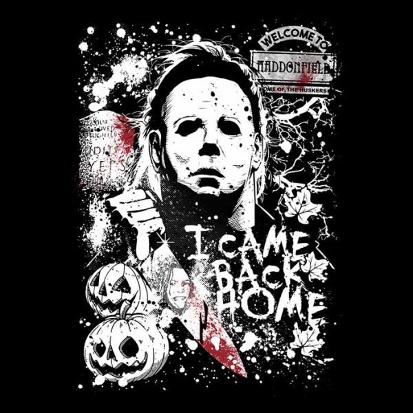 Evil in Haddonfield - Throw Pillow Hot on Sale - Image 2
