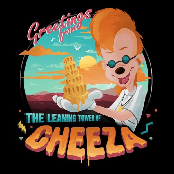 The Leaning Tower of Cheeza - Long Sleeve T-Shirt Hot on Sale - Image 2