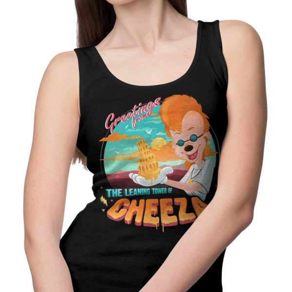 The Leaning Tower of Cheeza - Tank Top For Sale - Image 5