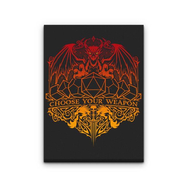 Choose Your Weapon - Canvas Print Cheap