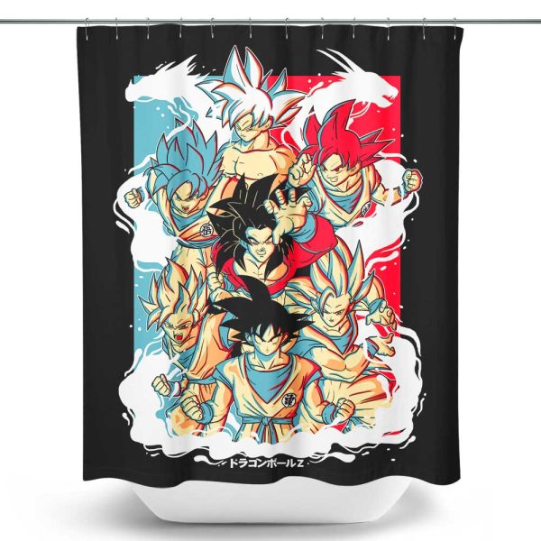 Saiyan Transformation - Shower Curtain Cheap
