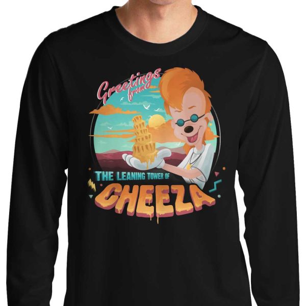 The Leaning Tower of Cheeza - Long Sleeve T-Shirt Hot on Sale