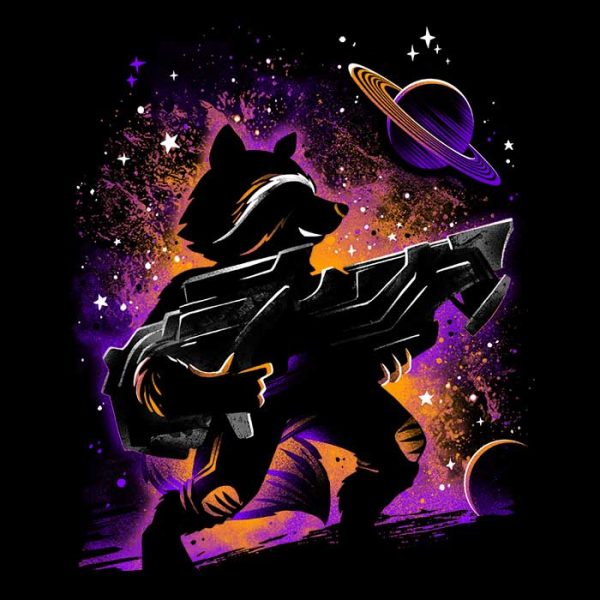 Space Raccoon - Tank Top Fashion - Image 2