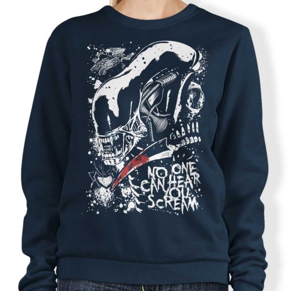 Screaming in Space - Sweatshirt Hot on Sale - Image 3
