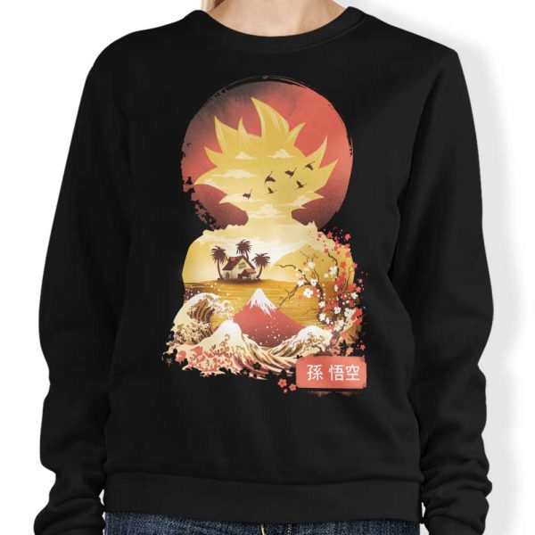 Ukiyo-e Saiyan - Sweatshirt on Sale - Image 4