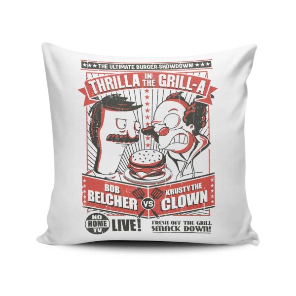 Thrilla in the Grill-a - Throw Pillow Fashion