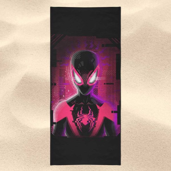 Glitched Morales - Towel For Sale