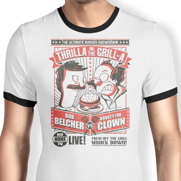 Thrilla in the Grill-a - Ringer T-Shirt Supply