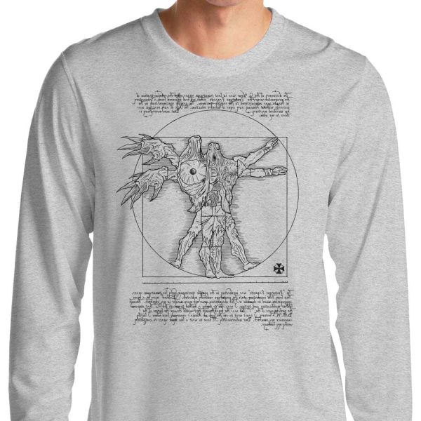 Birkin Vitruvian - Long Sleeve T-Shirt Online now - Image 3