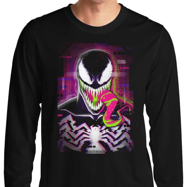 Glitched Symbiote - Long Sleeve T-Shirt For Discount