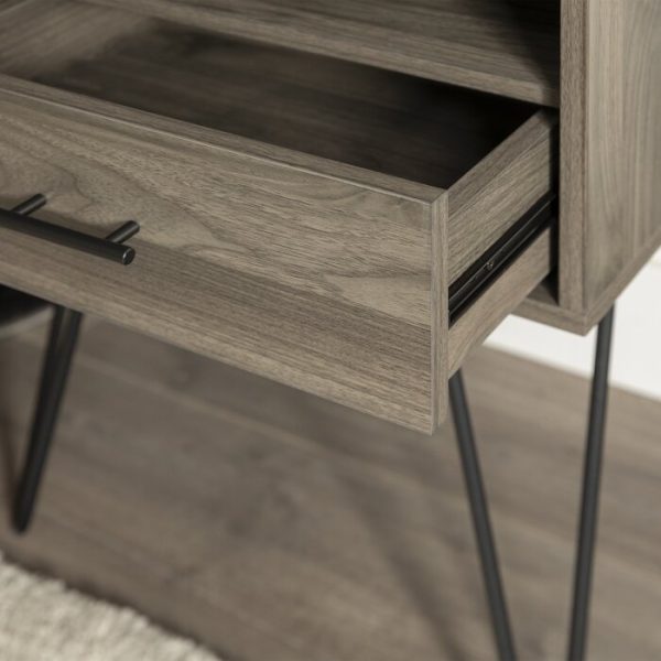 End Table with Storage Gray *AS IS #1809HW Hot on Sale - Image 3