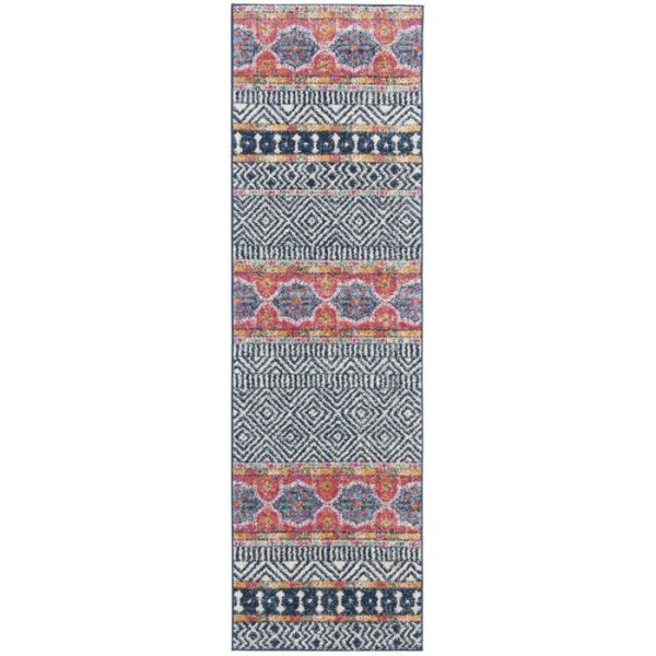 Gutierez Geometric Navy Area Rug (SB881) Online Hot Sale - Image 3