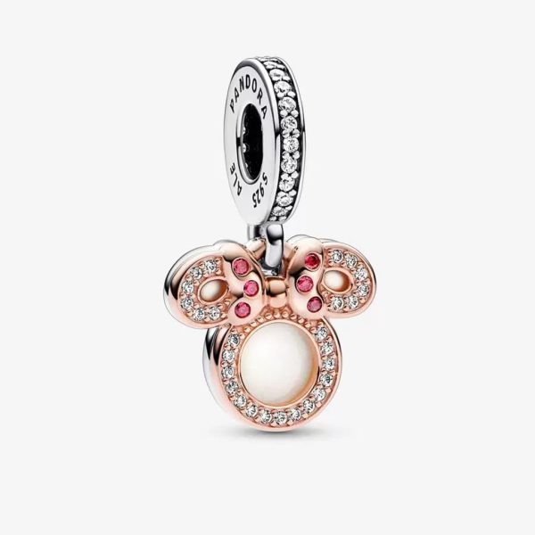 PANDORA : Disney Minnie Mouse Silhouette Double Dangle Charm Discount