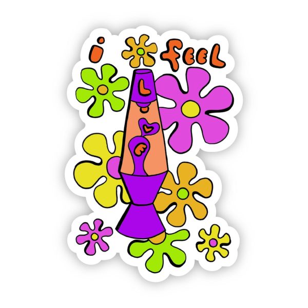 I Feel Love Lava Lamp Sticker For Cheap