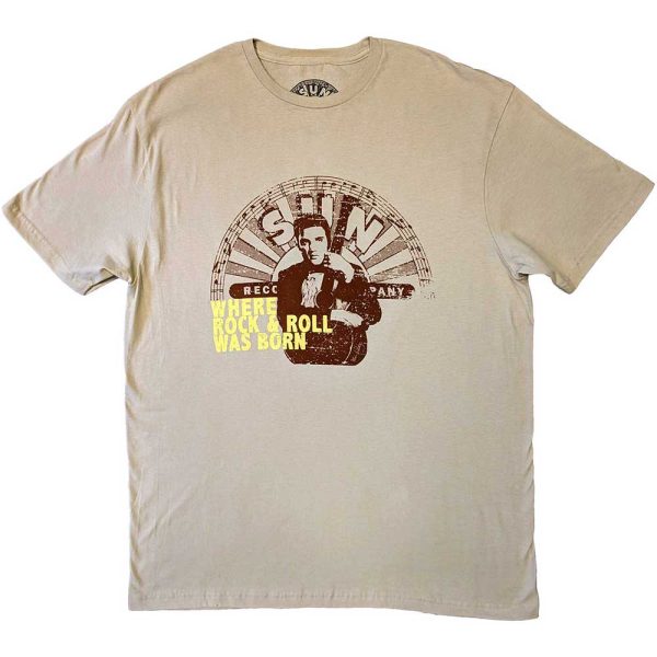 Sun Records - Elvis Where R&R Was Born (T-Shirt) Online Hot Sale